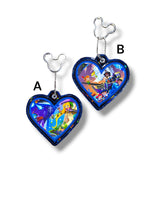 3" Fabric Keychain Mouse Hearts